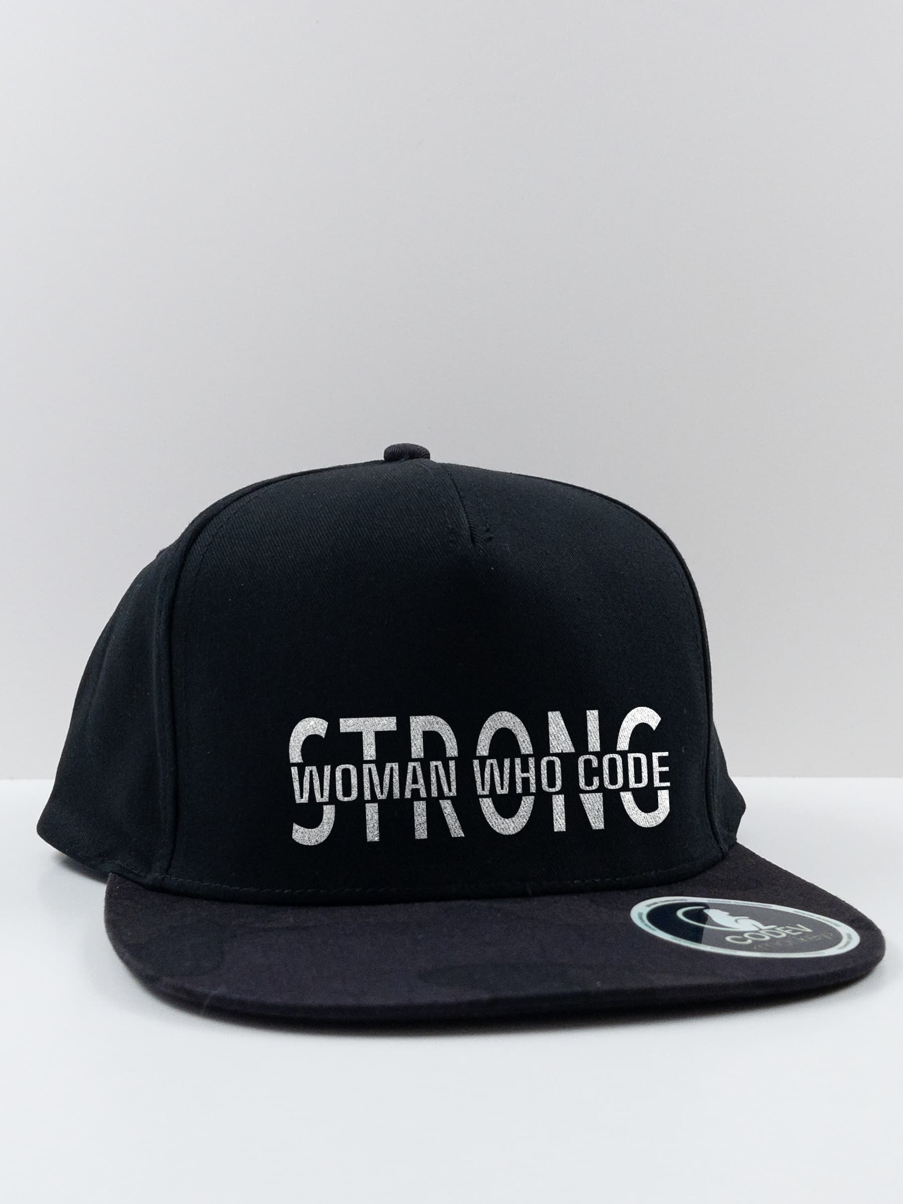 Gorra plana camo (Snapback) Strong Woman Who Code